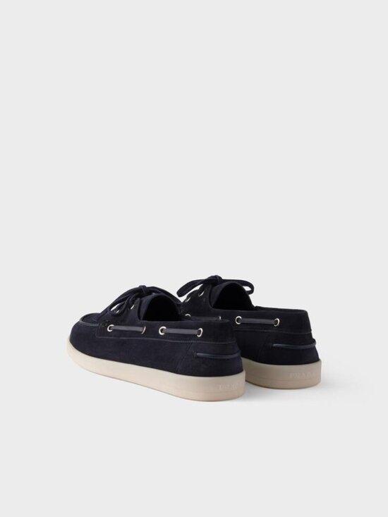 Prada Suede Lace Up Loafers UK 8 Men - Picture 2 of 5